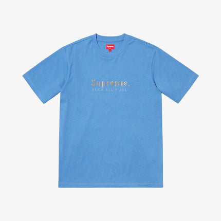 Supreme Tee 'Gold Bars' Columbia Blue SS19 - SOLE SERIOUSS (1)