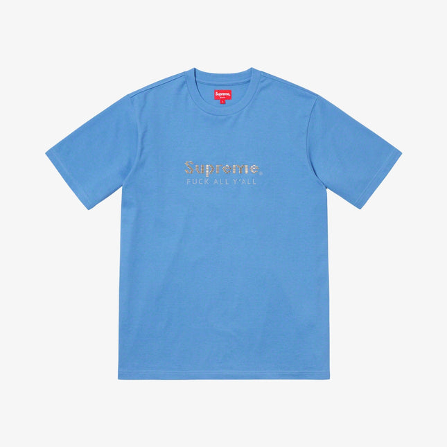 Supreme Tee 'Gold Bars' Columbia Blue (SS19) - SOLE SERIOUSS (1)