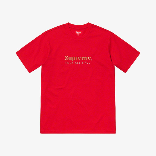 Supreme Tee 'Gold Bars' Red (SS19) - SOLE SERIOUSS (1)