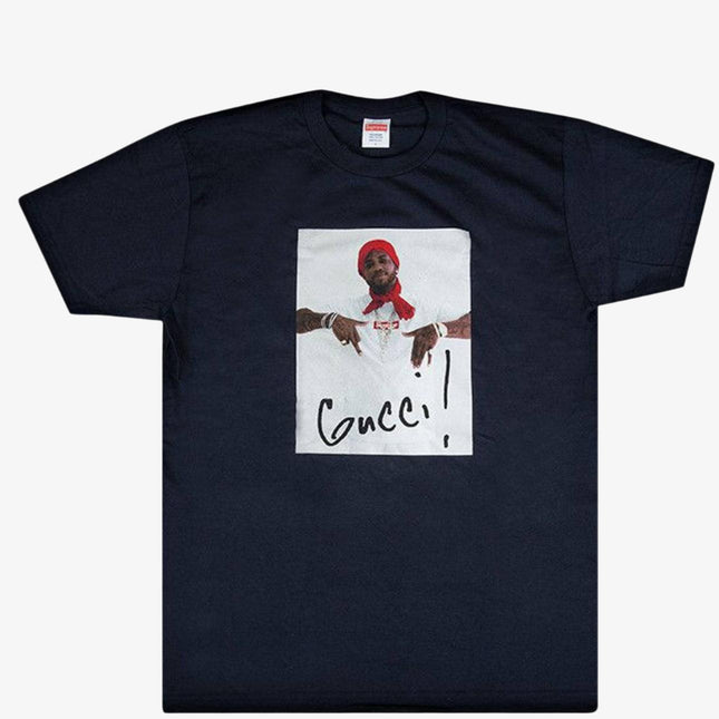 Supreme Tee 'Gucci Mane' Navy (FW16) - SOLE SERIOUSS (1)