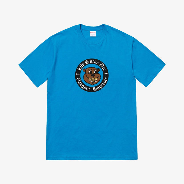 Supreme Tee 'Life Sucks Die' Bright Blue (FW18) - SOLE SERIOUSS (1)