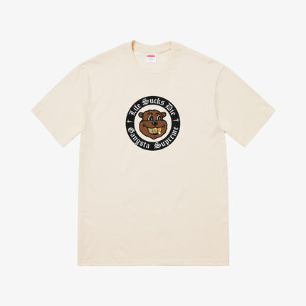 Supreme Tee 'Life Sucks Die' Natural (FW18) - SOLE SERIOUSS (1)