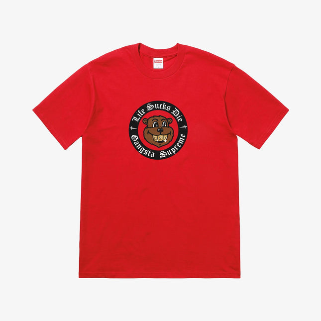 Supreme Tee 'Life Sucks Die' Red (FW18) - SOLE SERIOUSS (1)