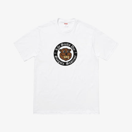 Supreme Tee 'Life Sucks Die' White (FW18) - SOLE SERIOUSS (1)