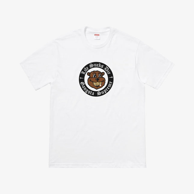 Supreme Tee 'Life Sucks Die' White (FW18) - SOLE SERIOUSS (1)