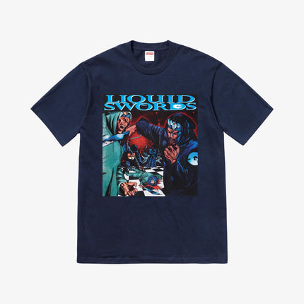 Supreme Tee 'Liquid Swords' Navy (FW18) - SOLE SERIOUSS (1)