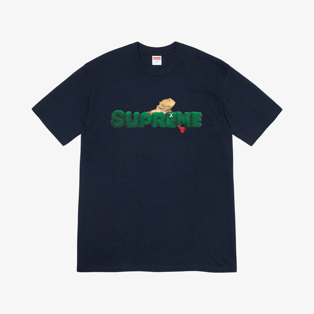 Supreme Tee 'Lizard' Navy (SS20) - SOLE SERIOUSS (1)