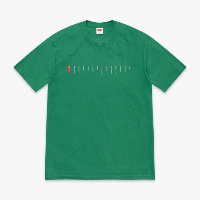 Supreme Tee 'Location' Light Pine (SS23) - SOLE SERIOUSS (1)