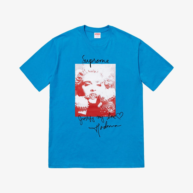 Supreme Tee 'Madonna' Bright Blue (FW18) - SOLE SERIOUSS (1)