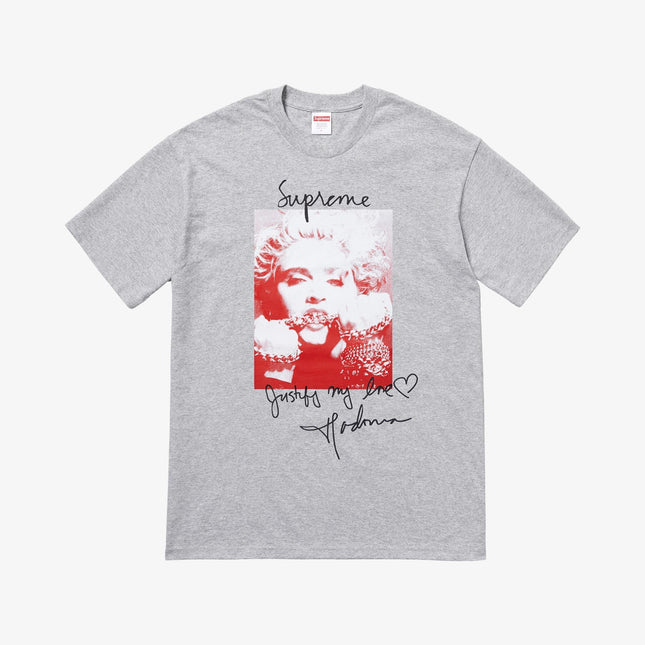 Supreme Tee 'Madonna' Heather Grey (FW18) - SOLE SERIOUSS (1)