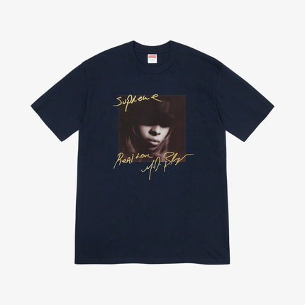 Supreme Tee 'Mary J. Blige' Navy FW19 - SOLE SERIOUSS (1)