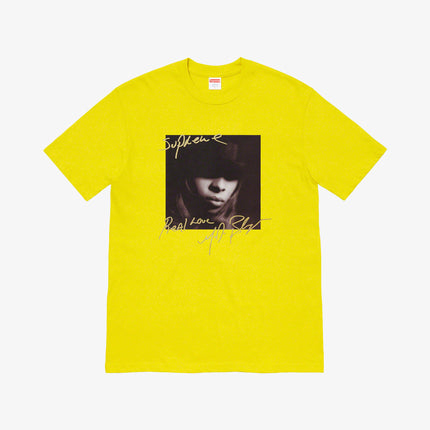 Supreme Tee 'Mary J. Blige' Sulfur Yellow (FW19) | SOLE SERIOUSS [1]