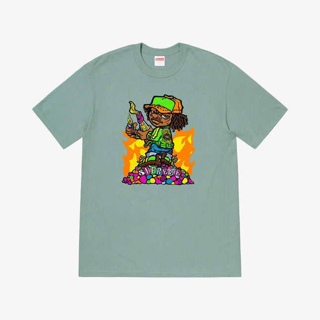 Supreme Tee 'Molotov Kid' Dark Sage (SS19) - SOLE SERIOUSS (1)