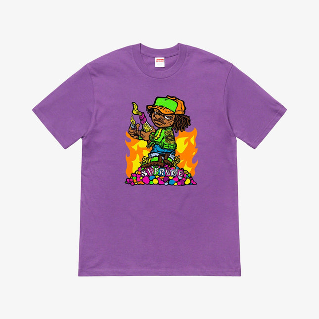 Supreme Tee 'Molotov Kid' Purple (SS19) - SOLE SERIOUSS (1)