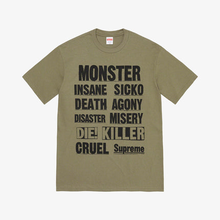 Supreme Tee 'Monster' Light Olive (FW21) - SOLE SERIOUSS (1)