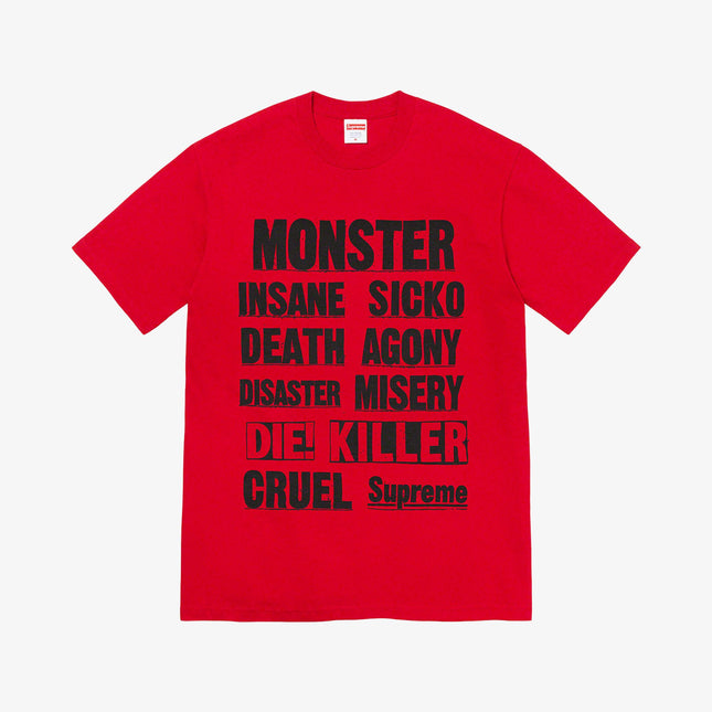 Supreme Tee 'Monster' Red (FW21) - SOLE SERIOUSS (1)