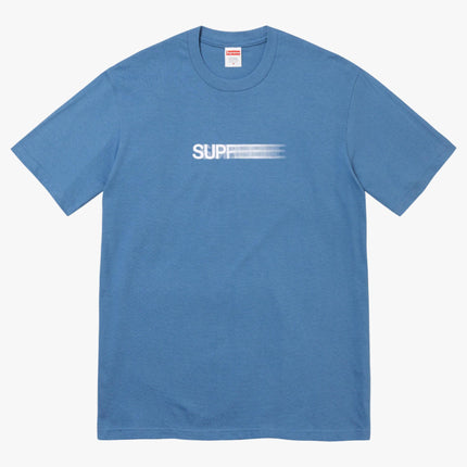 Supreme Tee 'Motion Logo' Faded Blue (SS23) - SOLE SERIOUSS (1)