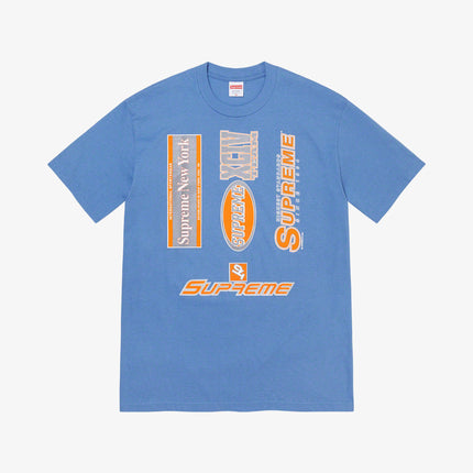 Supreme Tee 'Multi Logo' Dusty Light Royal (FW21) - SOLE SERIOUSS (1)