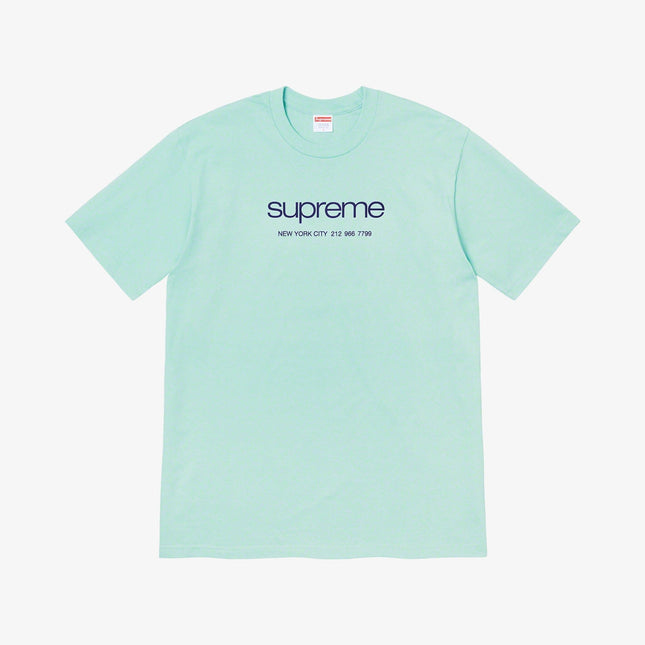 Supreme Tee 'Shop' Light Teal (SS20) - SOLE SERIOUSS (1)