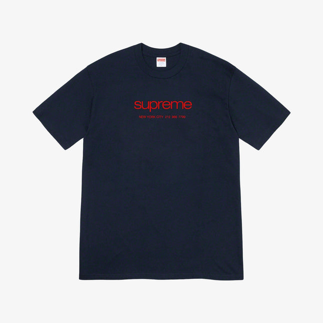 Supreme Tee 'Shop' Navy (SS20) - SOLE SERIOUSS (1)