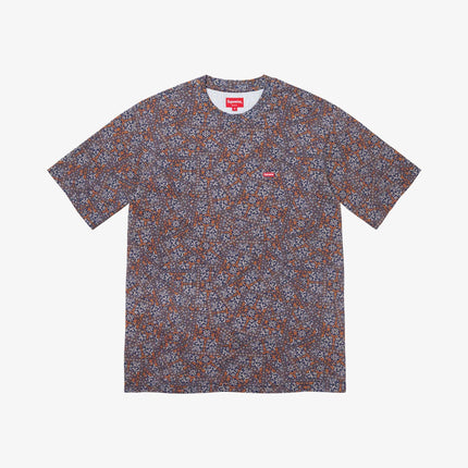 Supreme Tee 'Small Box' Navy Floral Cards (FW21) - SOLE SERIOUSS (1)