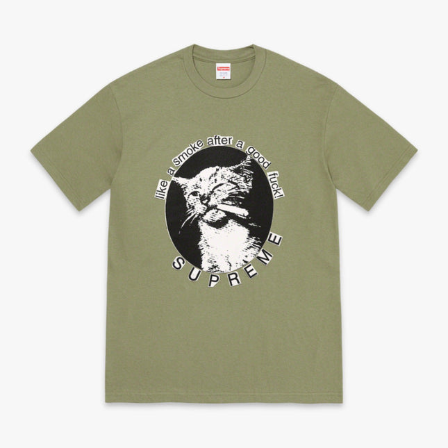 Supreme Tee 'Smoke' Light Olive (SS23) - SOLE SERIOUSS (1)