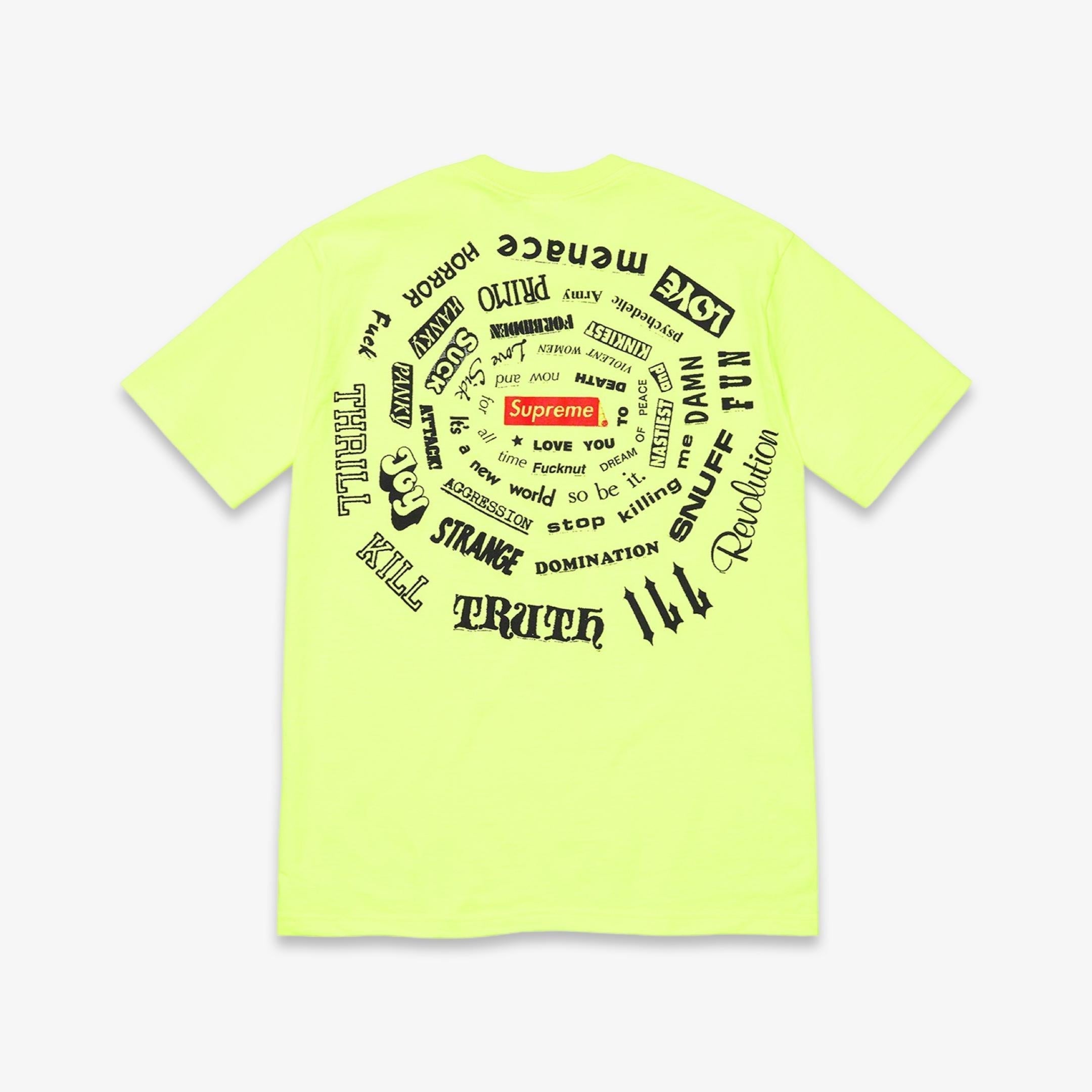 Supreme Tee Spiral Bright Yellow SS21 – SOLE SERIOUSS