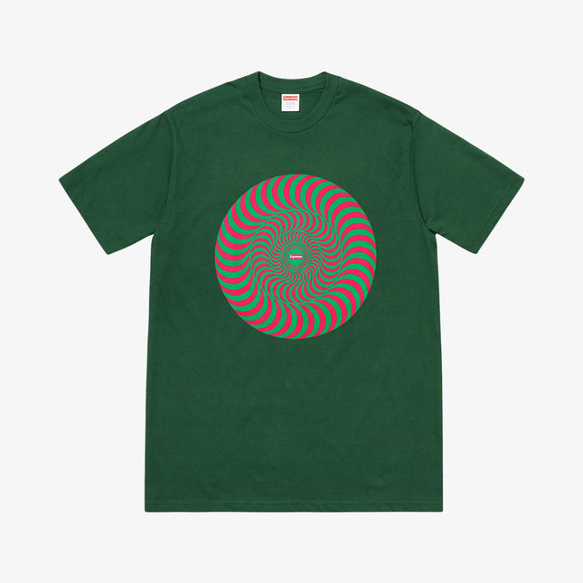 Supreme Tee 'Spitfire Classis Swirl' Dark Green (SS18) - SOLE SERIOUSS (1)