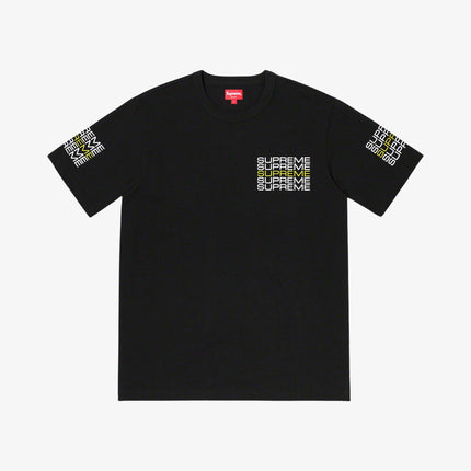 Supreme Tee 'Stack Logo' Black (SS19) - SOLE SERIOUSS (1)