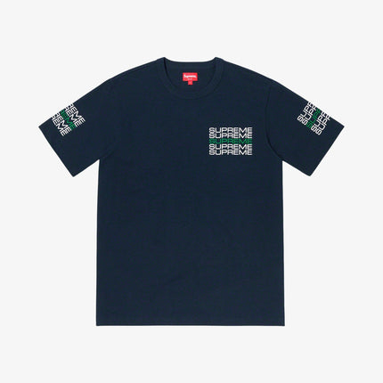 Supreme Tee 'Stack Logo' Navy SS19 - SOLE SERIOUSS (1)
