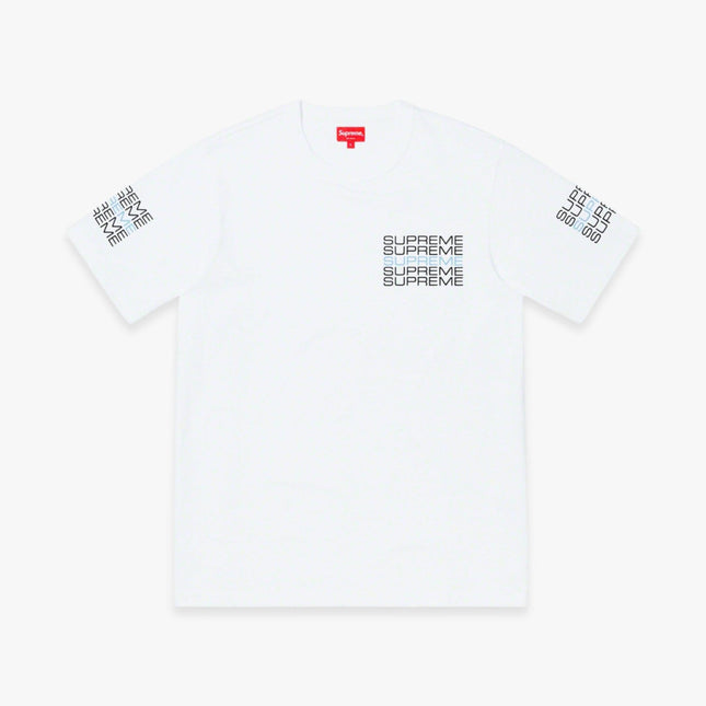 Supreme Tee 'Stack Logo' White (SS19) - SOLE SERIOUSS (1)