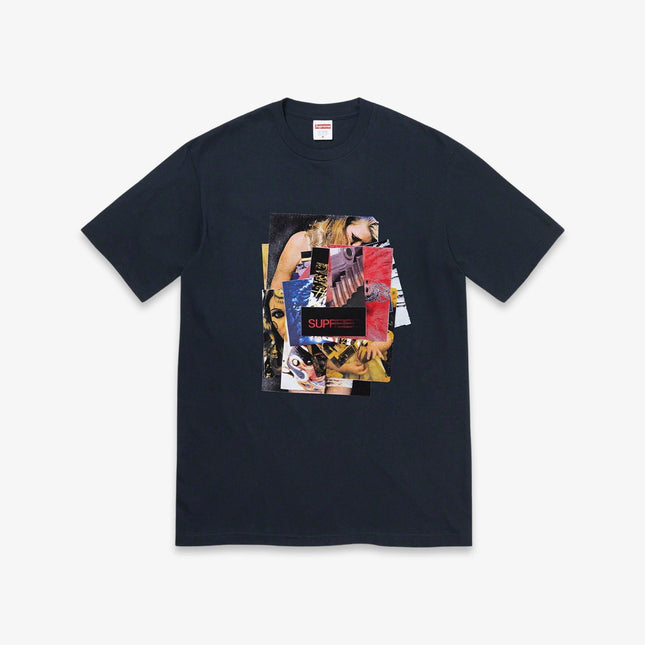 Supreme Tee 'Stack' Navy (FW21) - SOLE SERIOUSS (1)