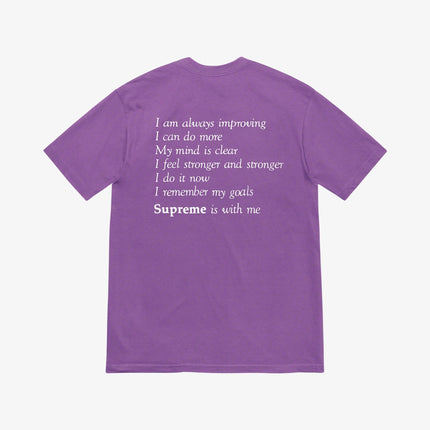 Supreme Tee 'Stay Positive' Purple (FW20) - SOLE SERIOUSS (2)