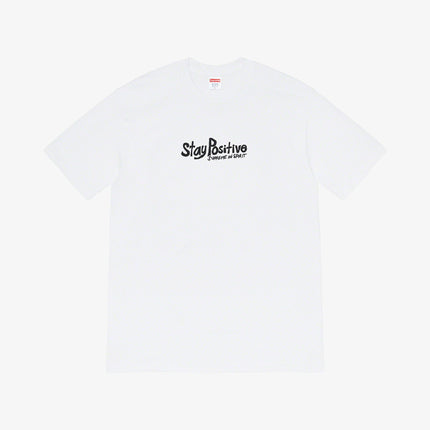 Supreme Tee 'Stay Positive' White (FW20) - SOLE SERIOUSS (1)