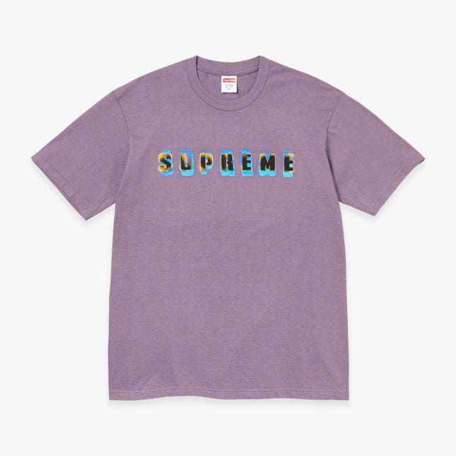 Supreme Tee 'Stencil' Dusty Purple (FW23) - SOLE SERIOUSS (1)