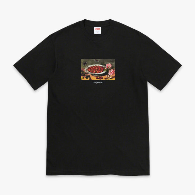 Supreme Tee 'Strawberries' Black (SS23) - SOLE SERIOUSS (1)