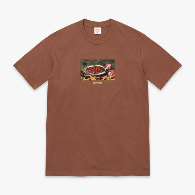 Supreme Tee 'Strawberries' Brown (SS23) - SOLE SERIOUSS (1)