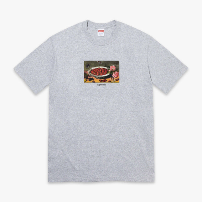 Supreme Tee 'Strawberries' Heather Grey (SS23) - SOLE SERIOUSS (1)