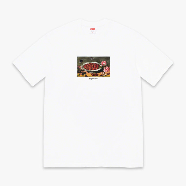 Supreme Tee 'Strawberries' White (SS23) - SOLE SERIOUSS (1)