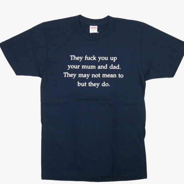 Supreme Tee 'They Fuck You Up' Navy (FW16) - SOLE SERIOUSS (1)