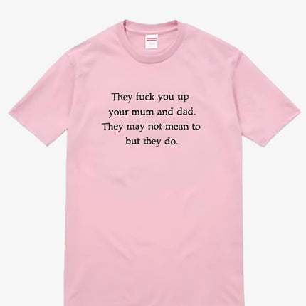 Supreme Tee 'They Fuck You Up' Pink (FW16) - SOLE SERIOUSS (1)