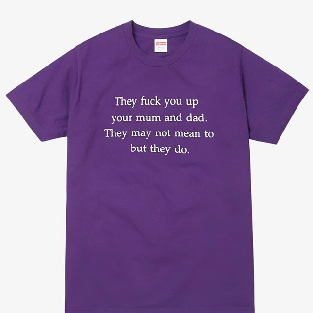 Supreme Tee 'They Fuck You Up' Purple (FW16) - SOLE SERIOUSS (1)