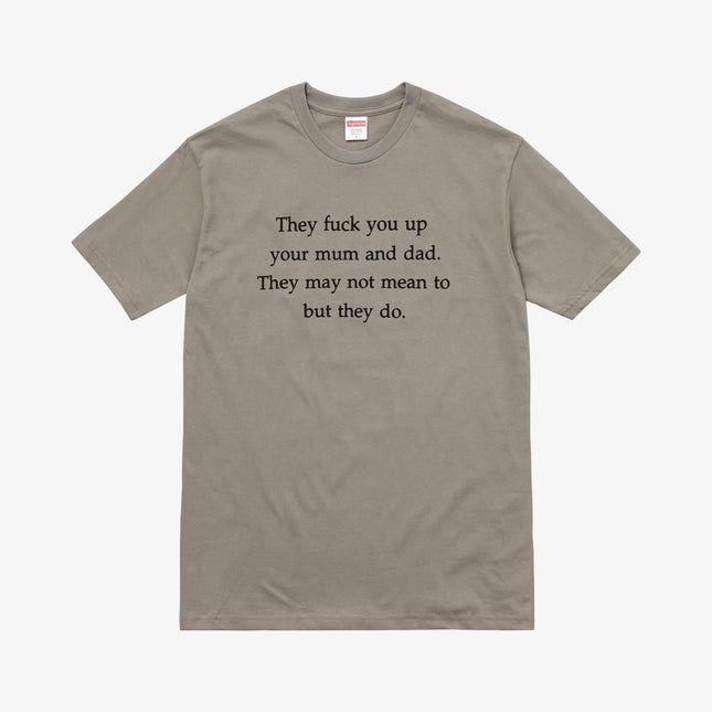 Supreme Tee 'They Fuck You Up' Stone (FW16) - SOLE SERIOUSS (1)