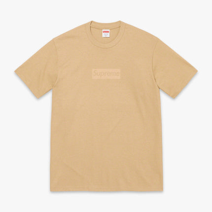 Supreme Tee 'Tonal Box Logo' Khaki (SS23) - SOLE SERIOUSS (1)