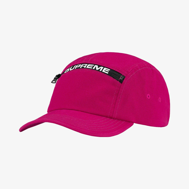 Supreme Top Zip Camp Cap Magneta (FW21) - SOLE SERIOUSS (1)