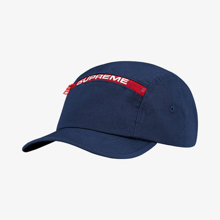 Supreme Top Zip Camp Cap Navy (FW21) - SOLE SERIOUSS (1)