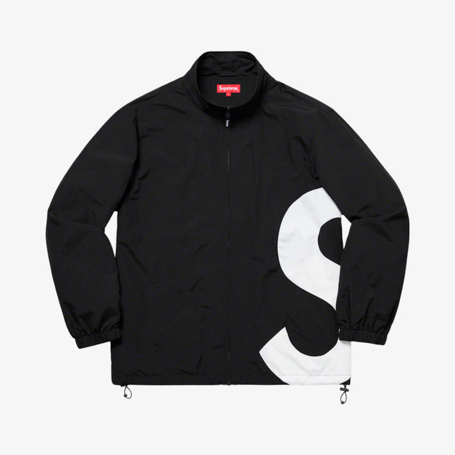 Supreme Track Jacket 'S Logo' Black (SS19) - SOLE SERIOUSS (1)