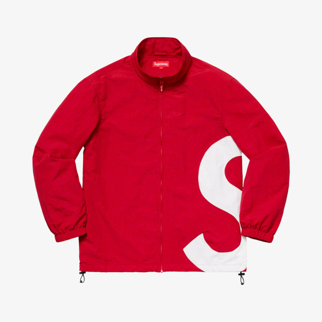 Supreme Track Jacket 'S Logo' Red (SS19) - SOLE SERIOUSS (1)