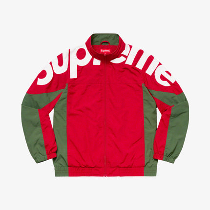 Supreme Track Jacket 'Shoulder Logo' Red (FW19) - SOLE SERIOUSS (1)