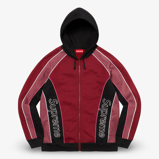 Supreme Track Paneled Zip Up Hooded Sweatshirt Cardinal (FW21) - SOLE SERIOUSS (1)